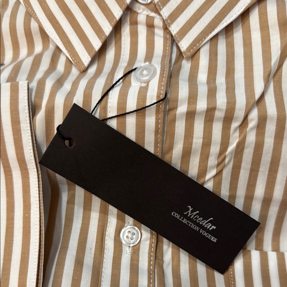 Striped Button-Down Mini Dress - image 8